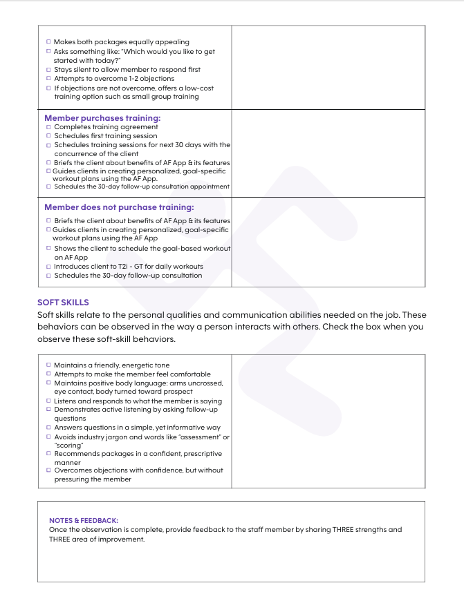 Fitness Consultation (Collecting the story) Book