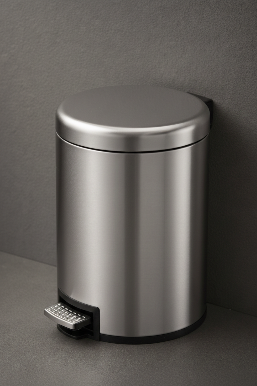 12L Stainless-Steel Round Pedal Bin - DWBN0092