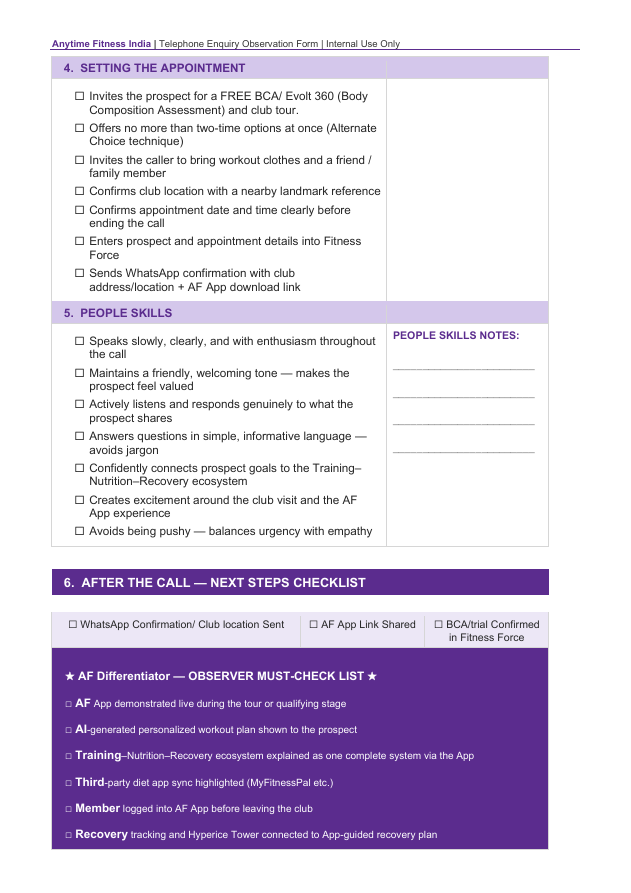 Telephone Inquiry Form Book