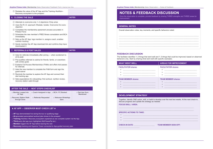 Sales Observation Form Book
