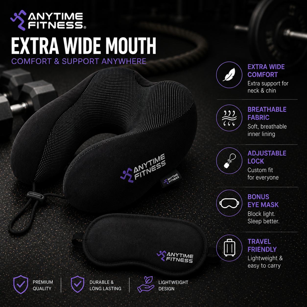 Travel NeckPillow with Eye Mask