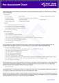 Pre Assessment Chart Book