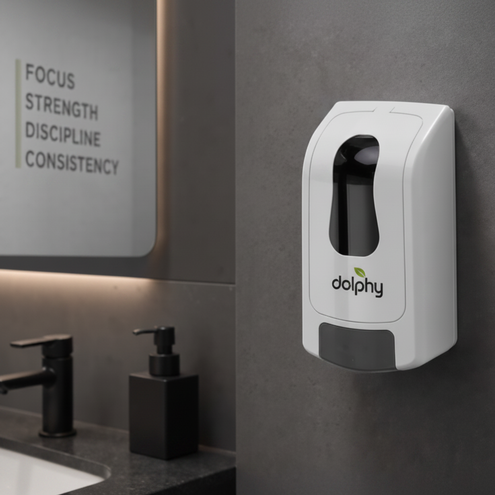 Manual ABS Soap Dispenser White 1000ML - DSDR0045