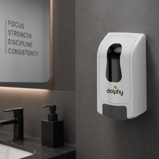 Manual ABS Soap Dispenser White 1000ML - DSDR0045