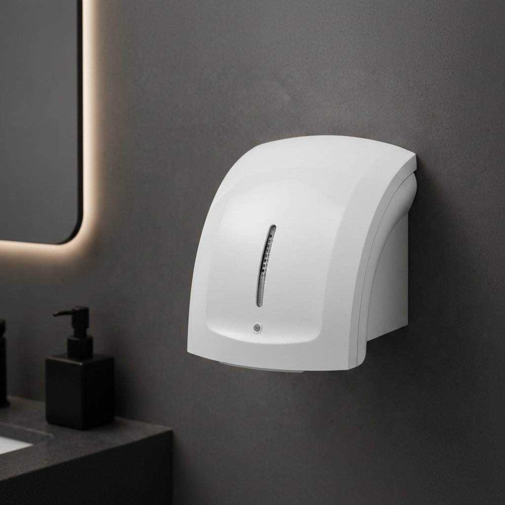 White High-Grade ABS Hand Dryer - DAHD0011