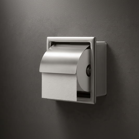 Silver Manual Toilet Tissue Paper Holder - DTPR0018