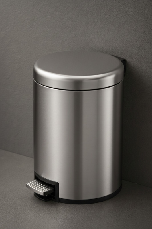 12L Stainless-Steel Round Pedal Bin - DWBN0092