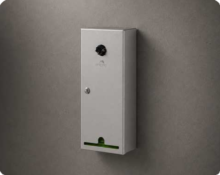 Wall-Mounted Stainless Steel 2-in-1 Sanitary Napkin Disposal for Toilet - DSND0004