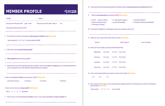 New Member Profile Book